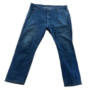 Wrangler Mens Jeans 40x30 Blue Denim Straight Leg Classic Casual Cotton